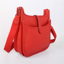 Hermes Evelyne GM W32cm Messanger Bag Red